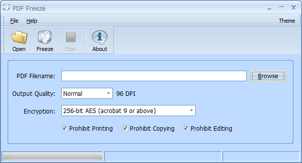 PDF Freeze screenshot PDF Freeze screenshot