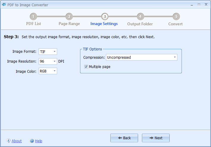 Click to view PDFArea PDF to Image Converter 4.0 screenshot